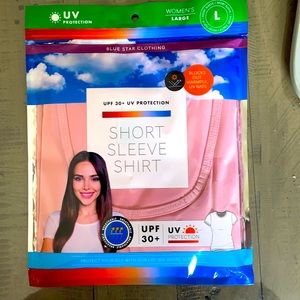 2 x UPF 30+ UV protection t-shirts (L)